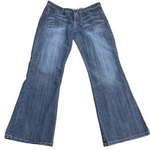 Leo Roma Women Jeans Blue Denim Size 9 Vintage Bootcut Mid Rise Stretch Pants